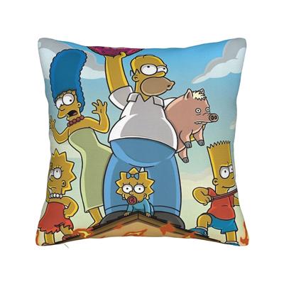 The S-Simpsons Pillowcases Merchandise Soft Cushion Cover Decorations  Pillow Case Cover Sofa Multi Size