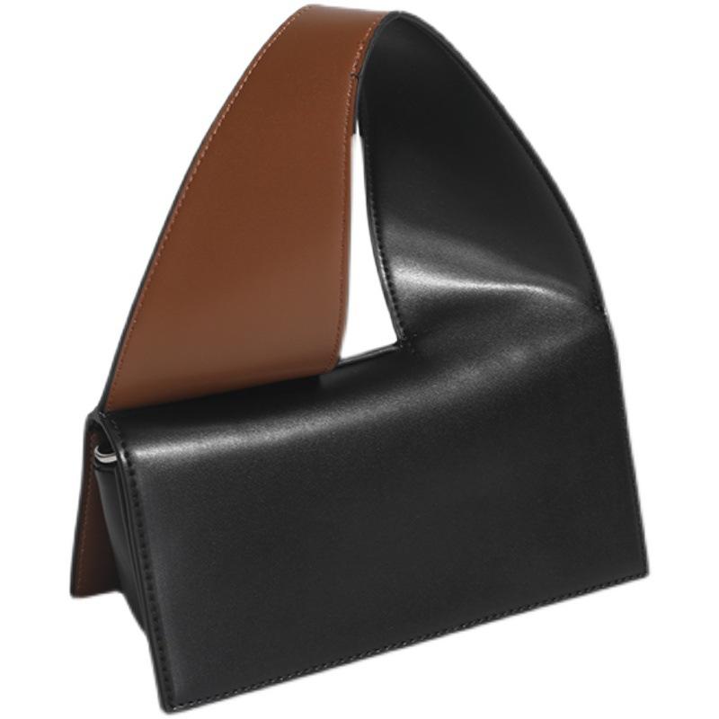 

High Quality Women s New Twisted Wide Shoulder Strap Contrasting Color Handbag, Fashionable Organ Versatile Single Shoulder Crossbody Bag білий