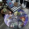 Beetlejuice2,Round Area Rug,Carpet Rug for Living Room Bedroom Sofa Playroom Decor,Non-slip Floor Mat