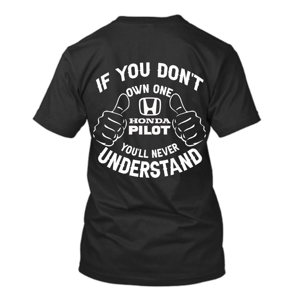 Honda Mens and Womens Tshirt Honda Pilot Summer Motorcycle Tee Racing Shortsleeved Spring Cycling Offroad Versatile Top