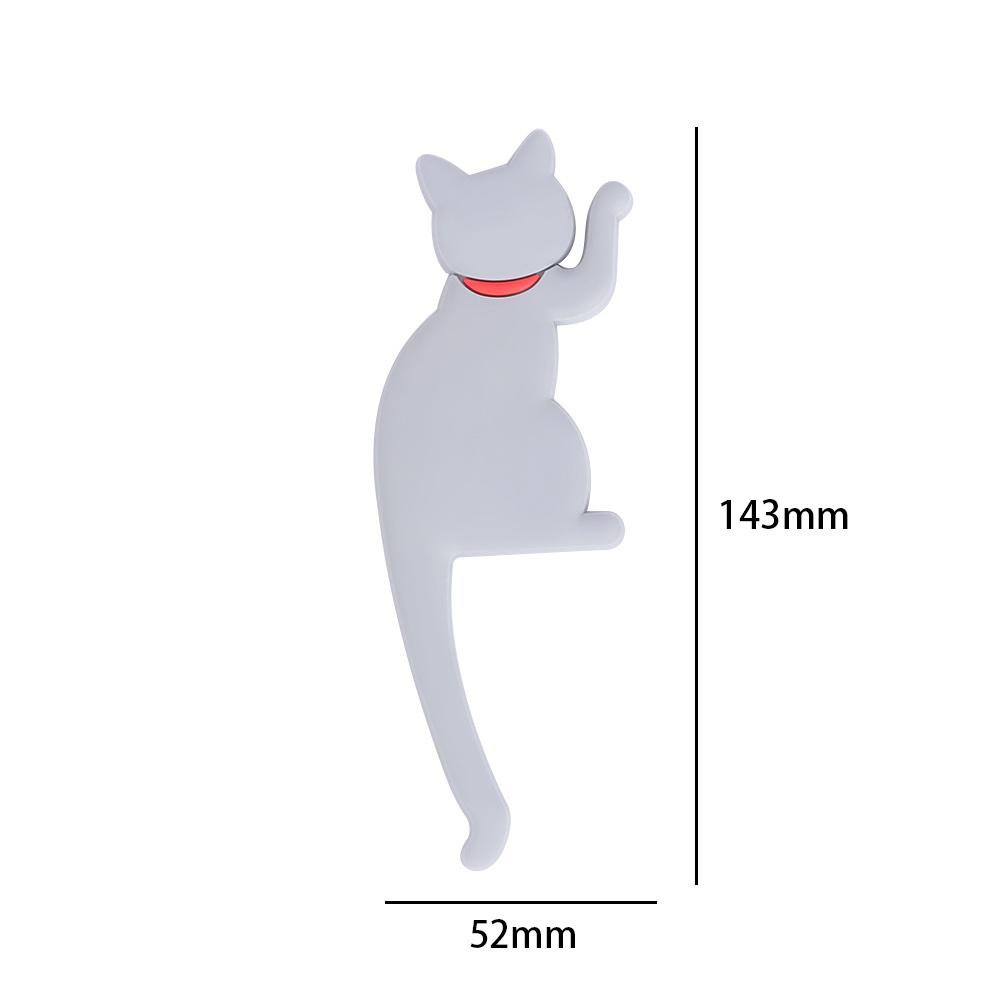 Universal Lovely Cartoon Hooks Cat Fridge Magnet Refrigerator Sticker