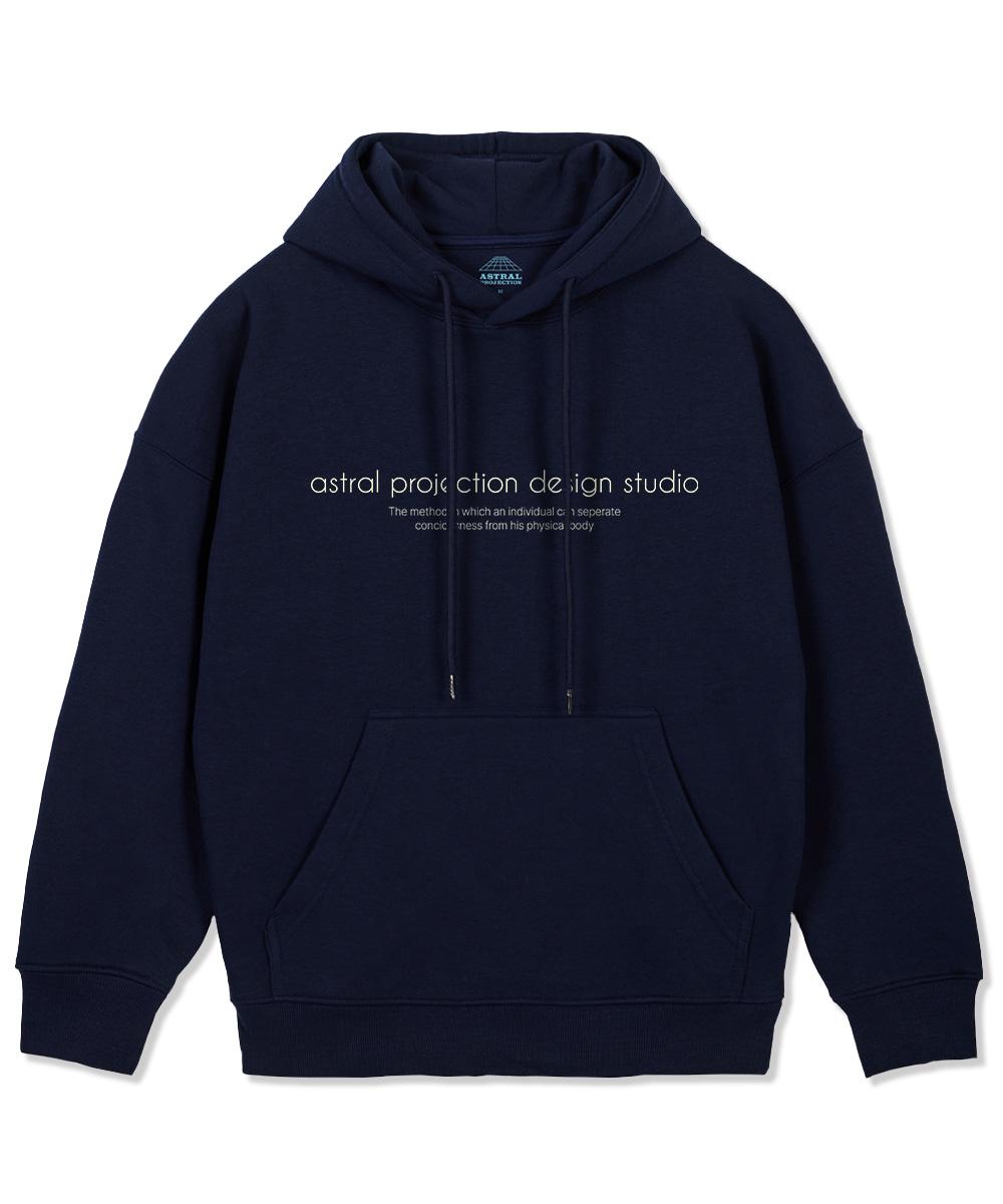 Astral Projection Ap Design Studio Wide Shoulder Hoodie_Navy M