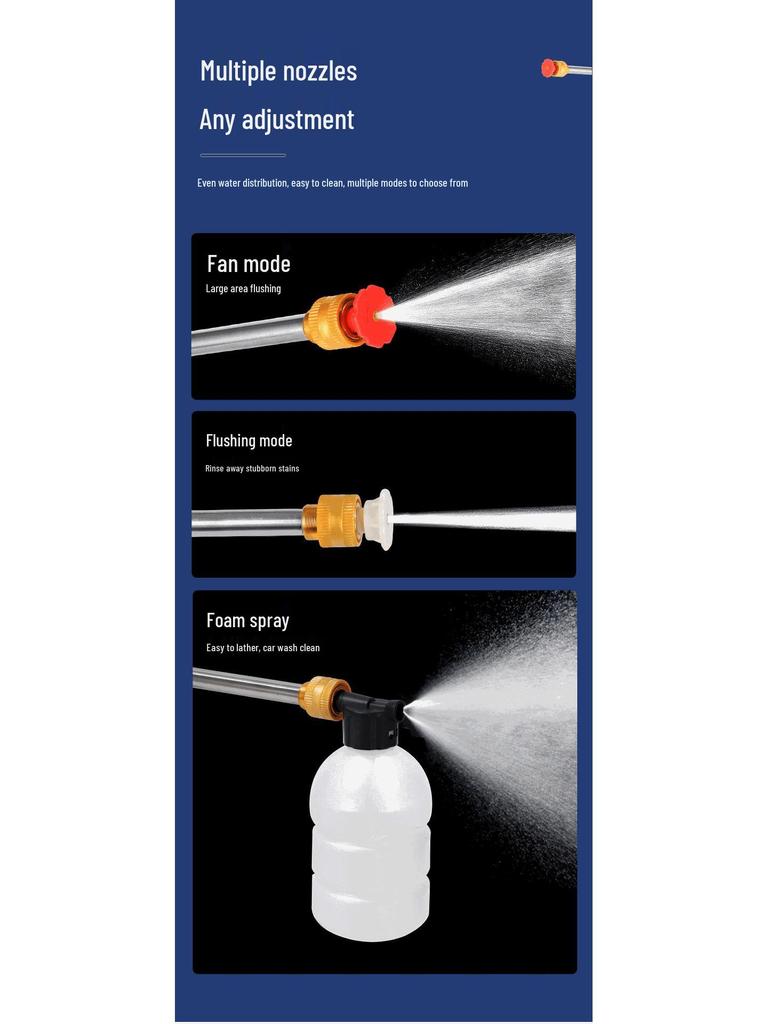 Cordless High-Pressure Portable Car Wash with Lithium Battery