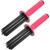 Hair Curler, 2pcs 17 Comb Teeth Curling Wand, Hair Fluffy Hot Tools Curling Iron, Airy Curling Comb Styling Volumizer for Home Salon Travel