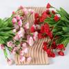 15 Heads Artificial Carnations Flower Real Touch Carnation Flower with Stem for Floral Arrangements DIY Wedding Bouquet Home Table Centerpiece
