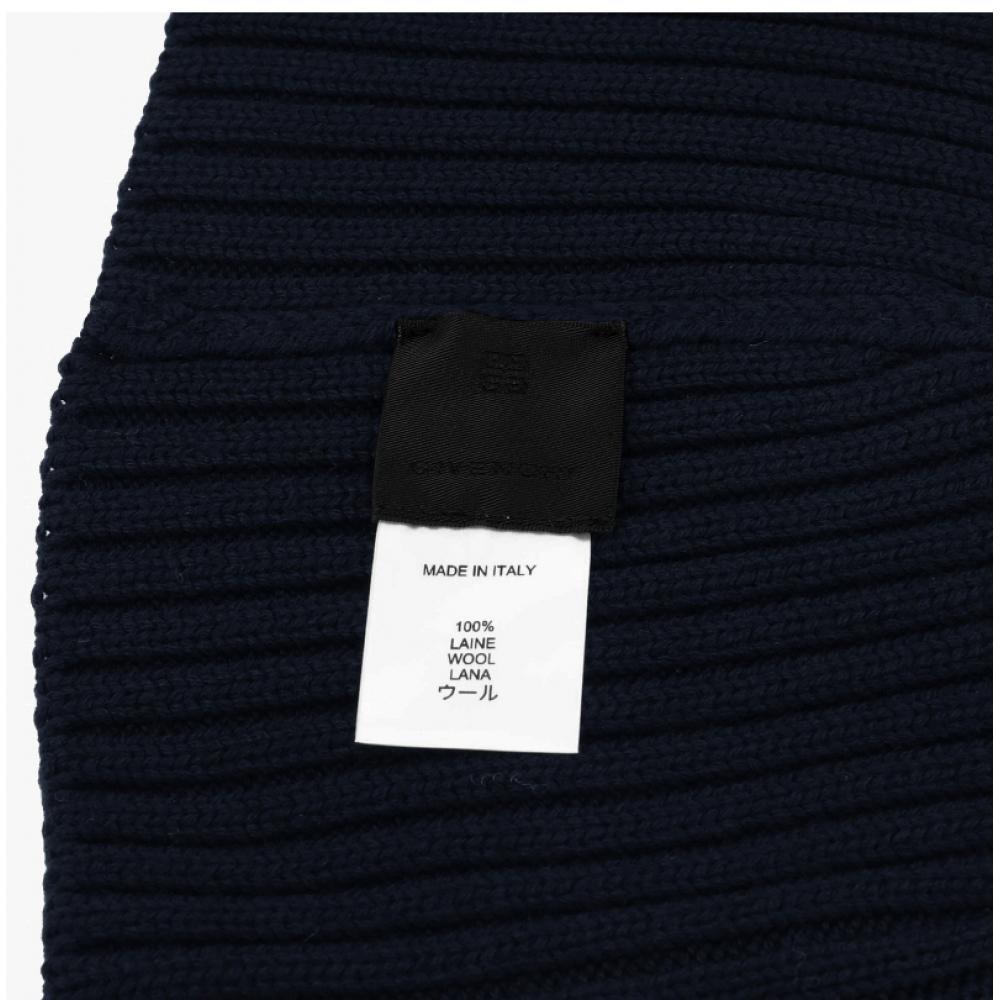 Givenchy Bpz0b1p0vf 403  Gvcappu77  Logo Patch Beanie