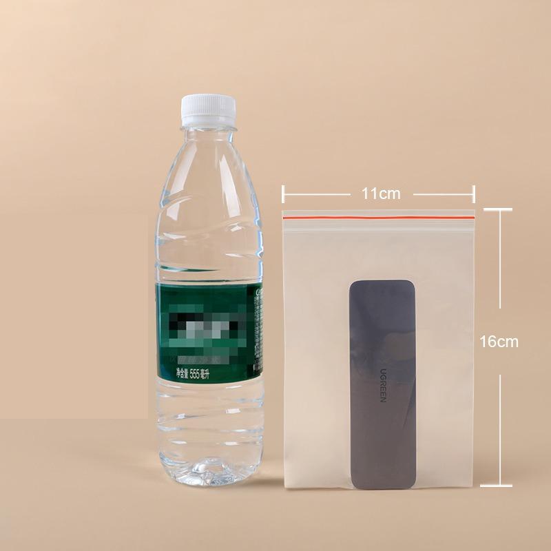 Hardware Storage PE Self Sealing Bag Thickened Screw Accessories Packaged Postcard Transparent Sealed Pocket Dried Fruit Snacks Packaged Separate Bags