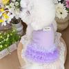 Thin Design Dog   Princess Dress Lace Cat Dress Fashion Dog Summer Dress  Puppy Apparel