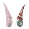 Set of 2 Christmas Ethnic Gnomes Dolls Decors Handmade Scandinavian Tomte Figures Ornaments for Home and Party Display