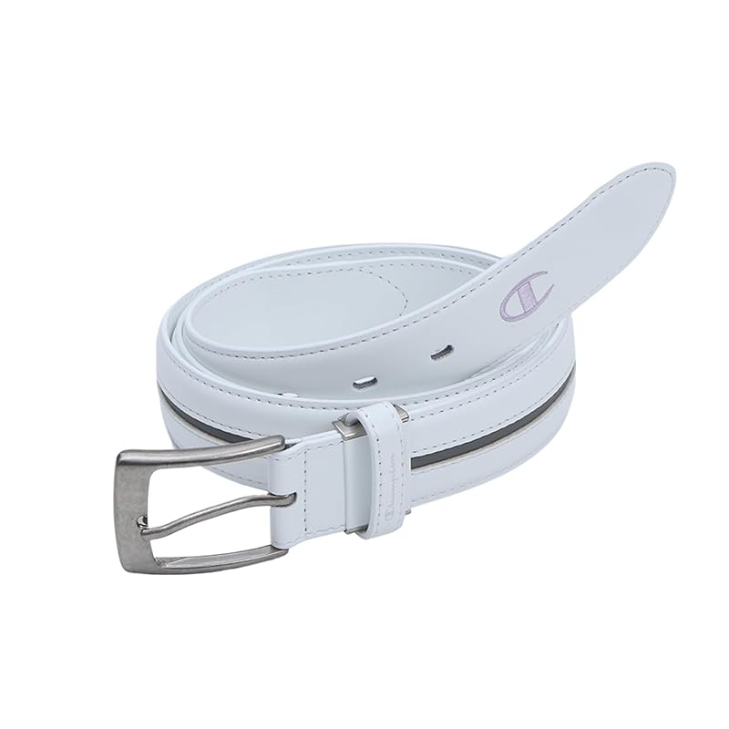 

[champion] leather One point logo belt accessories golf C3-AG701A men s white F