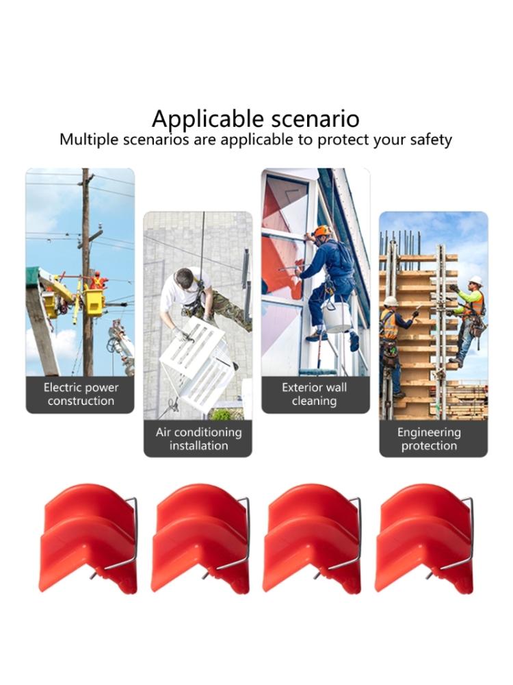 10Pieces High Altitude Safety Rope Protective Sleeve Anti Wear Fixed Rope Retraction Device Right Angle Rope Protector