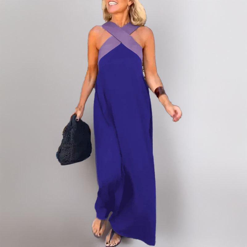 Frühling Neue Damenbekleidung Mode Schulterfrei Temperament Elegant Hals Kleid