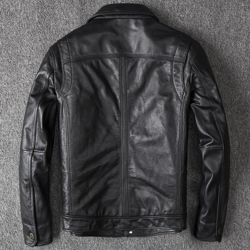 US Air Force Leather Jacket Men's Pilot Suit Top Cowhide Genuine Leather Clothes Harley Motorcycle Jacket American Collar