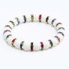 8mm White Porcelain Beads Rhinestone Bracelet: Trendy Unisex Wristband with Hand Rope