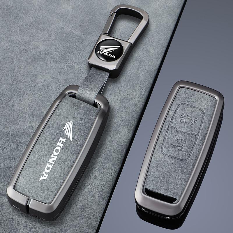 Car High-grade Gray Metal Key Case Cover Shell Fob For Honda PCX160 VISION SH350 160 PCX 125 Switch 150 ADV Wrench 350 2021 2022 akd256