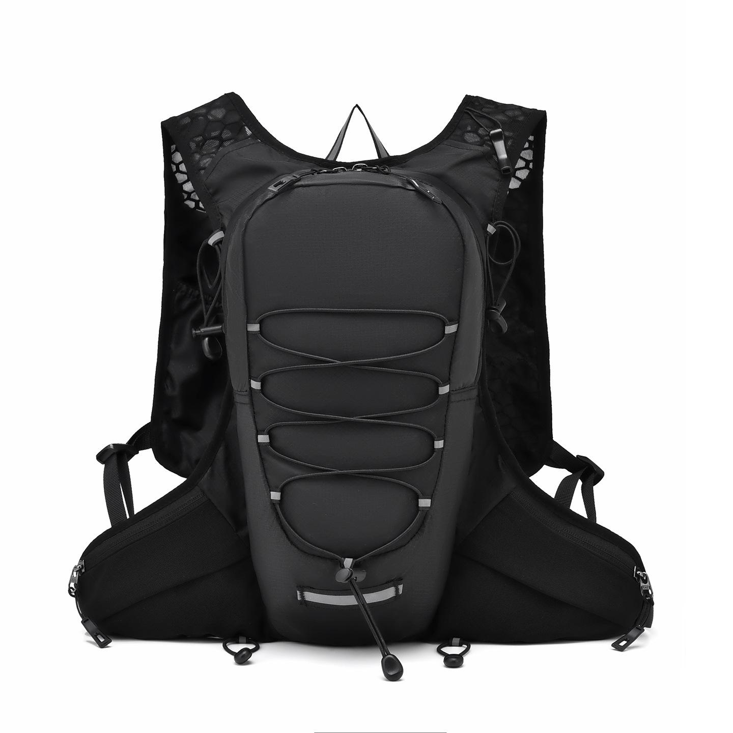 

Outdoor Sports Hiking Mountaineering Backpack Cycling Camping Light Marathon Off-Road Large Capacity Backpack 20l or less чорний