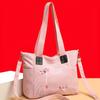 Large-capacity Tote Bag, Casual and Versatile Embroidered Shoulder Bag, Commuter Handbag