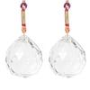 Clear Crystal Hanging Ball Sun Catcher, For Positive Energy, Good Luck - 10 Cm