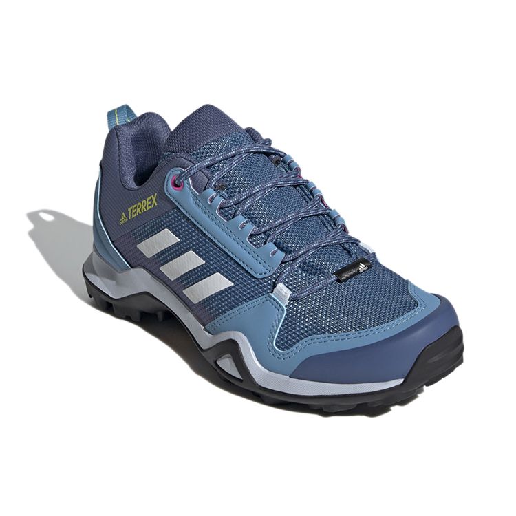 Adidas Terrex AX3 GTX Látkové Prodyšné Outdoorové Funkční Boty s Nízkým Svrškem Dámské Boty Modrá Bílá FX4691