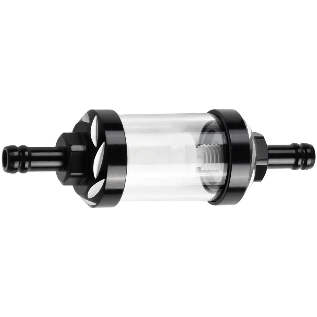 Zubehör Kraftstofffilter 1 Stück 5/16" Praktisch Wiederverwendbar 8mm Teile Motorrad Ersatz 5/16" Chrom Und Glas
