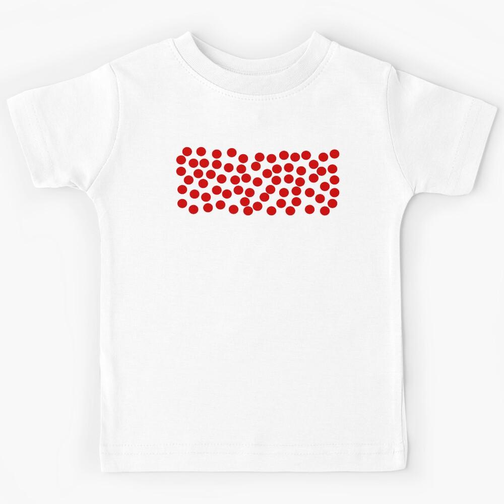 Flussbett, red and white Kids T-Shirt 170