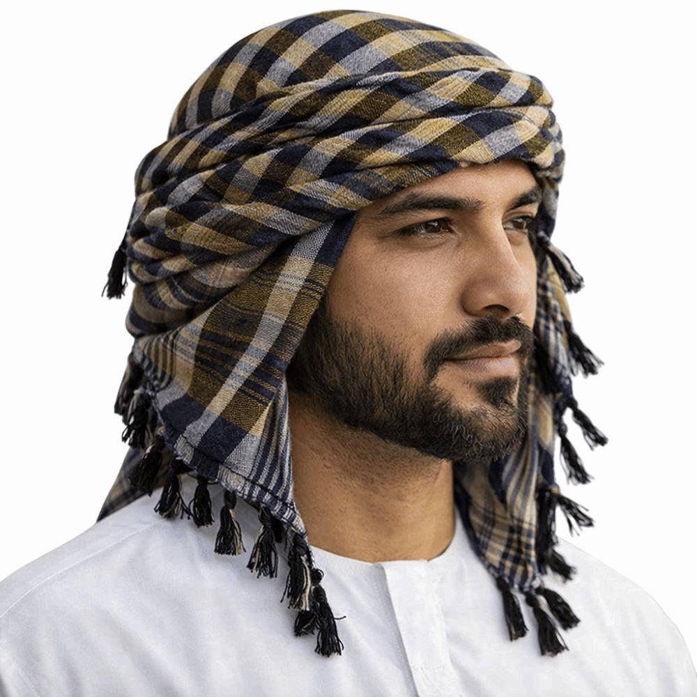 with Tassel Arab Shemagh Wrap Style Headscarf Arabic Scarf Head Neck Scarf Costume Events