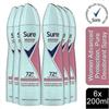 Spray Déodorant Pure Protection Avancée Sure Women, Lot de 6 pour une Fraîcheur Toute la Journée