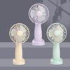 Mini Desk Fan Phone Holder 180 Degrees Adjustable USB Rechargeable Summer Handheld Cooling Fan Portable Mini Personal Fan with Base