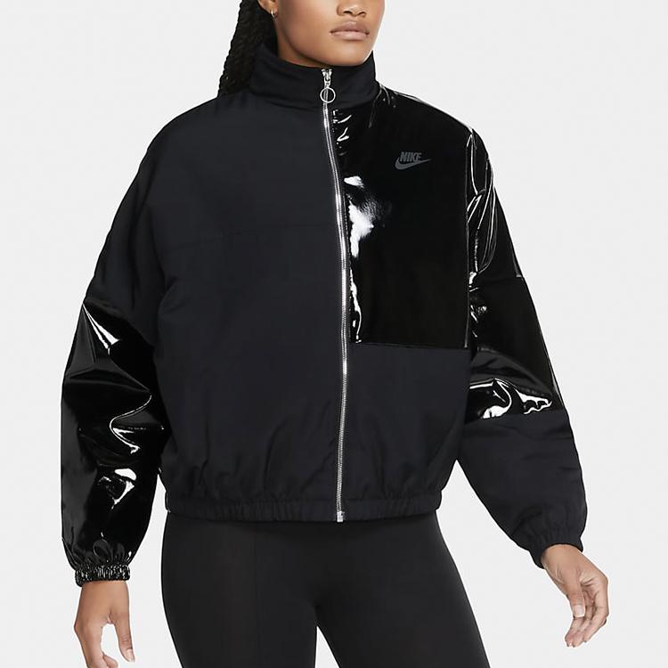Nike Sportswear Icon Clash Synthetic Fill Color-Block Training Jacket Women Jacket Black CZ1871-010