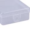 9cm*6.5cm*3cm Transparente Aufbewahrungsbox aus Kunststoff Klar Quadratisch Mehrzweck