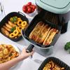 Air Fryer Liner, Air Fryer Accessories, Kitchen Supplies To Replace Disposable Baking Tray Paper Liners, Black Square