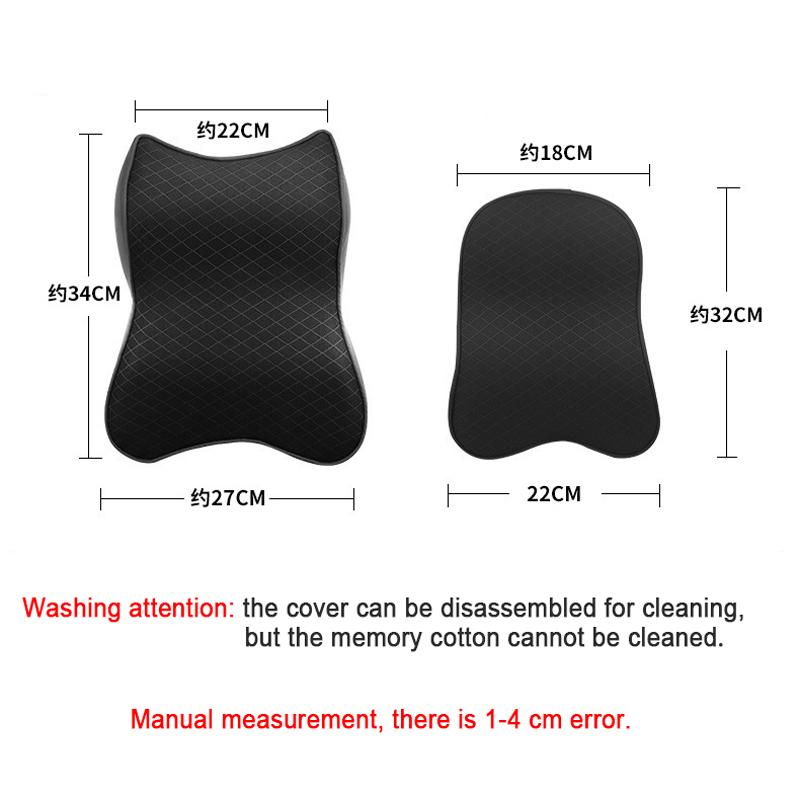 Universal Car Pillow Space Memory Cotton Slow Rebound Car Neck Headrest Head Support Neck Rest Protector For Hyundai K3