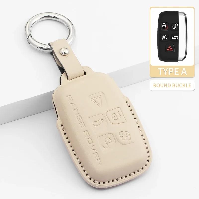 For Land For Jaguar Car Key Case Cover Shell Rover Range Rover Evoque Discovery Sport Velar Xe E-Pace Xf Accessories Pu Leather