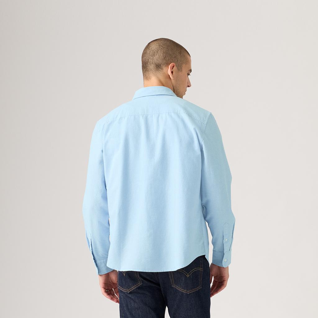 Levis Solid Color Long Sleeve Button-Up Shirt Men Shirts A72100089