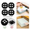 4-20PCS 1/4 Rings Self-Adhesive Mini Caster Wheels Universal Pulley Rotating Wheels 360 Degree Rotation No Noise for Trash Can