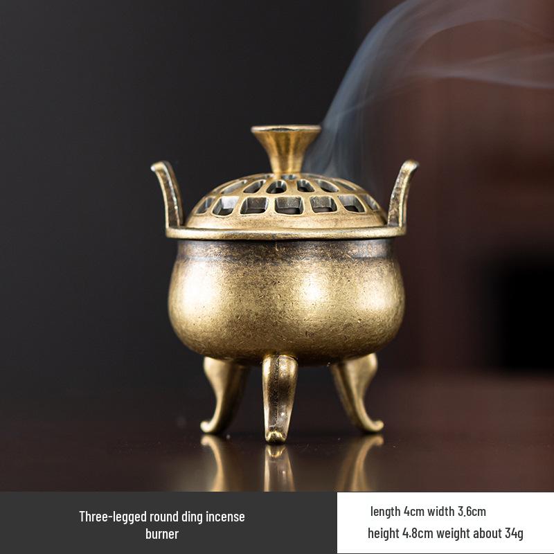 Creative Alloy Mini Indoor Incense Burner - Perfect for Homes, Hotels, and Small Decorative Spaces