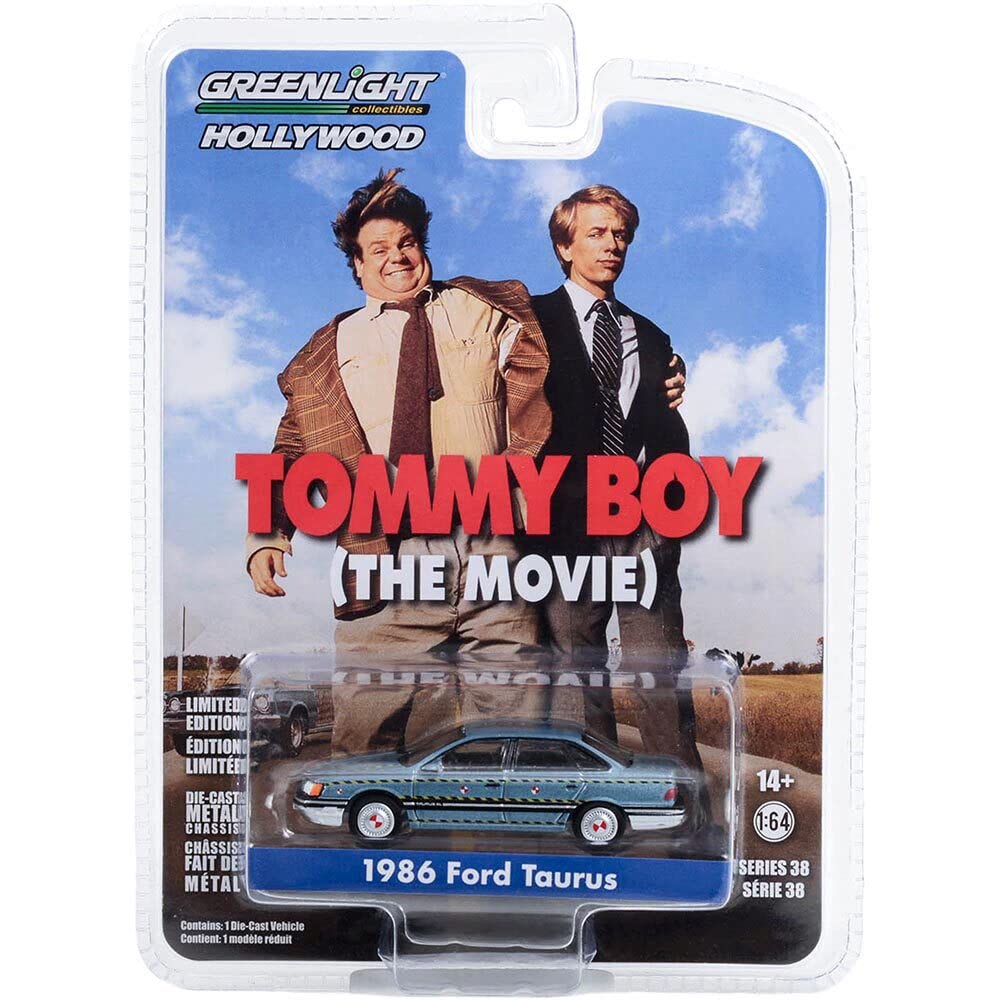 Greenlight Hollywood Series 38 Tommy Boy 1986 Taurus Zalinski Auto Parts Crash Test Vehicle Scale Diecast 44980-A 1/64
