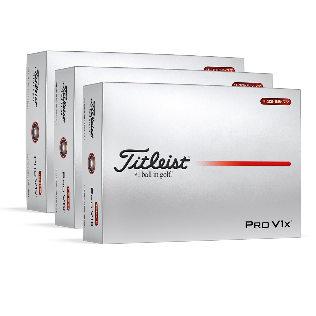 Titleist PRO V1x 2025 Double Number White [3 Dozen Set (36 Balls)]