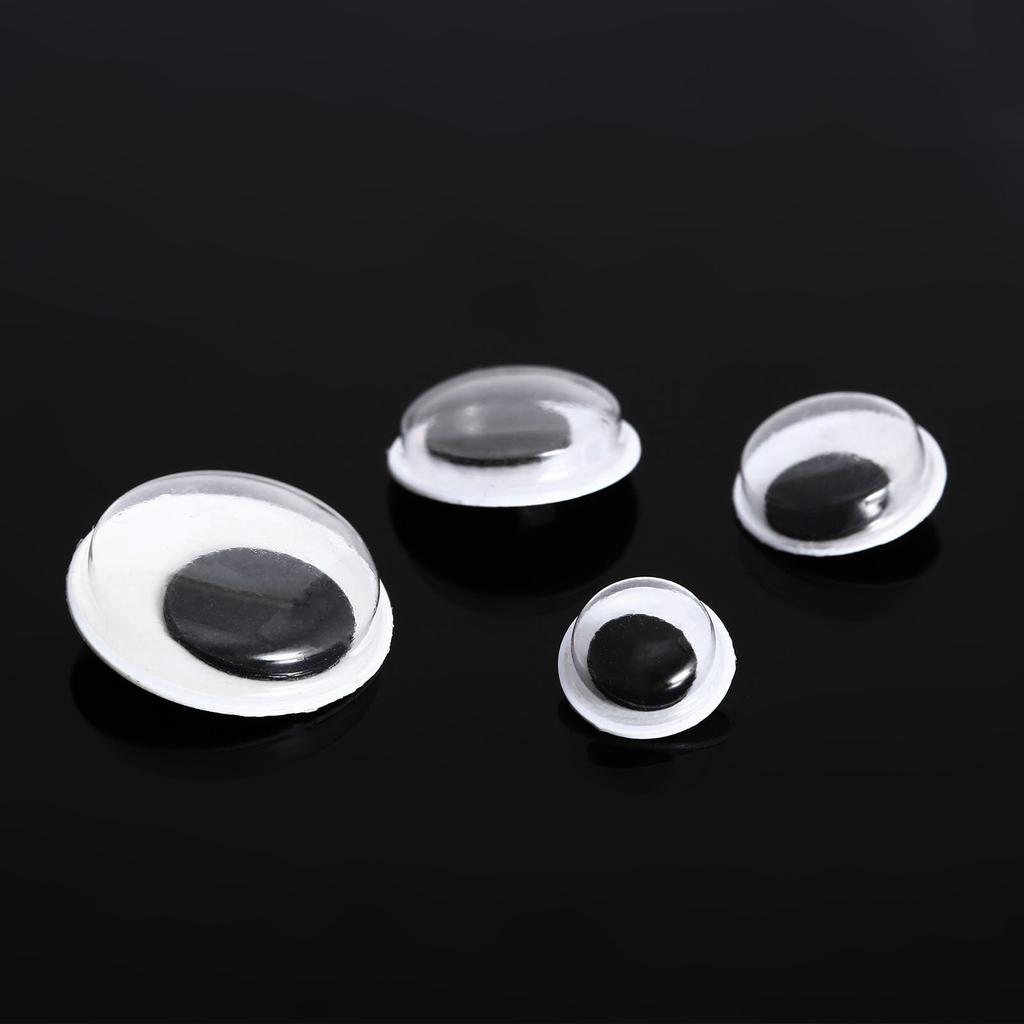 100pcs/lot Animal Eyes 8/10/12/15mm Sew-on Googly Eye Active Moving Safety Eye with Hole Doll Toy Bear Puppet Craft DIY Gift