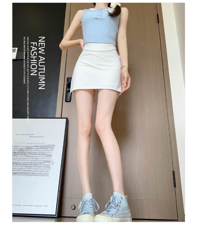 2024 Douyin High Waist Slimming A-line Bodycon Midi Skirt for Women