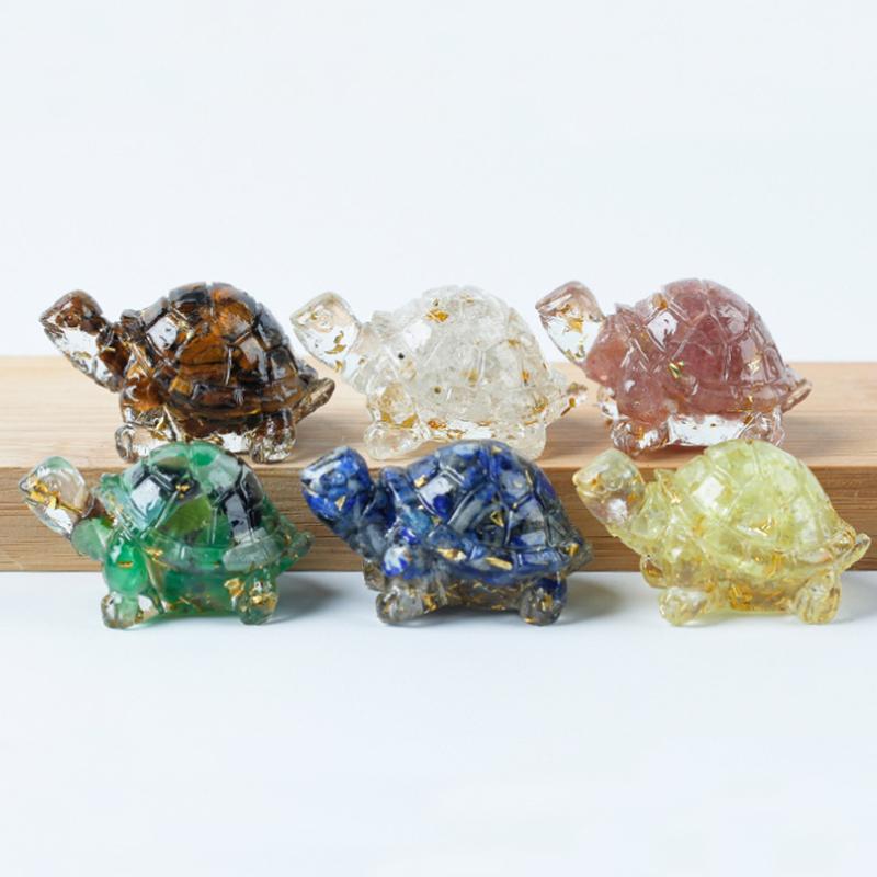 1PC Simulated Turtles Table Ornaments Mini Party Decorations Collectible Figurines Craft Colorful Home Multiple Options Available