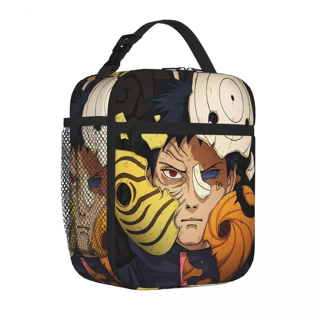 Bestselling Uchiha Obito 7 Lac Lac Mens Style Canvas Lunch Bag Beach Outing School Lunch Bag
