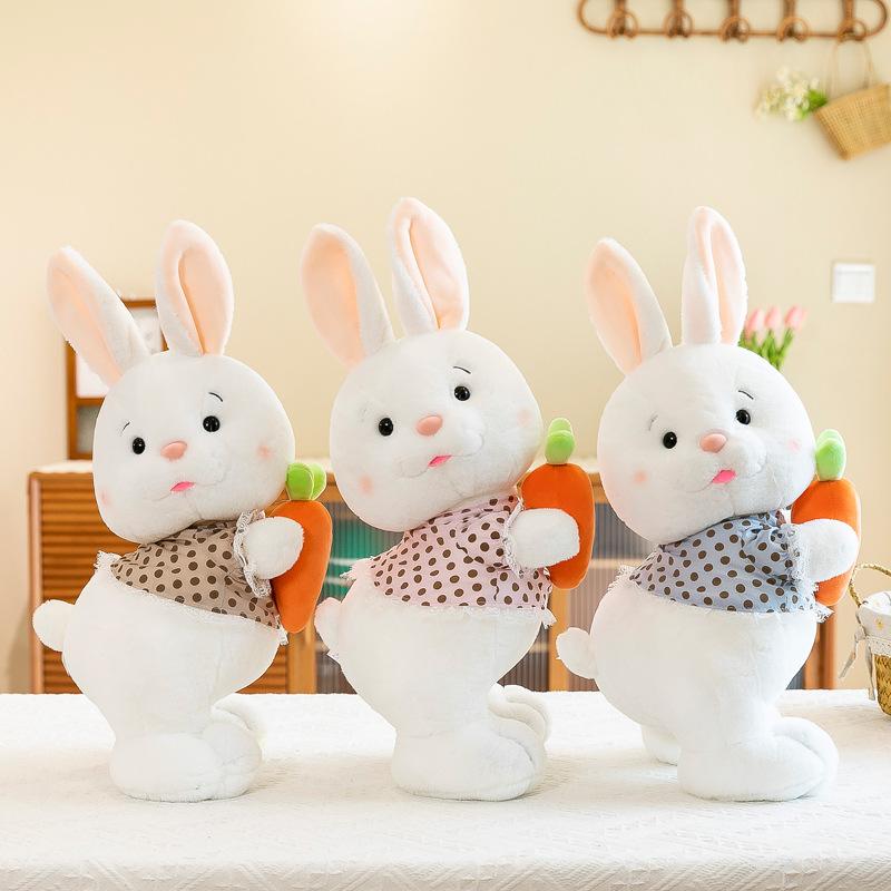 Drăguț Morcov Iepure Jucărie de Plus Păpușă Pernă Moale Iepuraș Copil Pernă Cadouri de Zi de Naștere pentru Copii Copii Însoțiți Jucării de somn Cadou pentru Fată