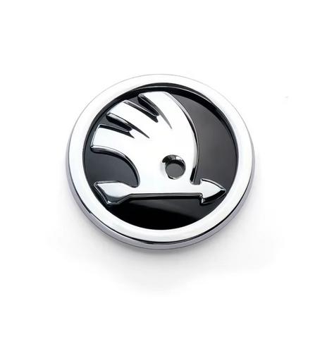 8/9/10cm Emblem Car Front Hood Badge Rear Trunk Sticker for Skoda Octavia Rapid Fabia S Logo A7 Superb KAMIQ Accessories