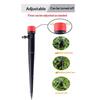 New 50Pcs Drip For 1/4" Drip Irrigation Tubing Adjustable 360° Adjustable Water Flow Drippers Garden Irrigation Drippers