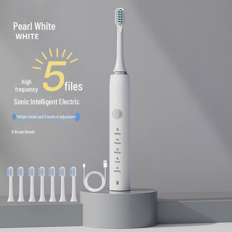 Sonic Electric Toothbrush for Adults with Wireless Charging - Gift-Ready Tooth Cleaner