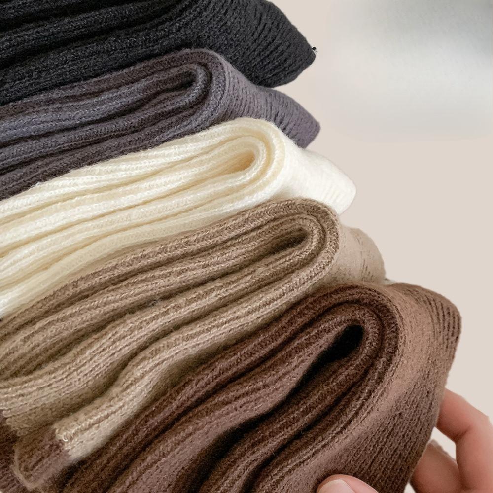 Autumn and Winter Women's Fleece Thickened Warm Fleece Socks Pile Socks Versatile Mid-calf Socks