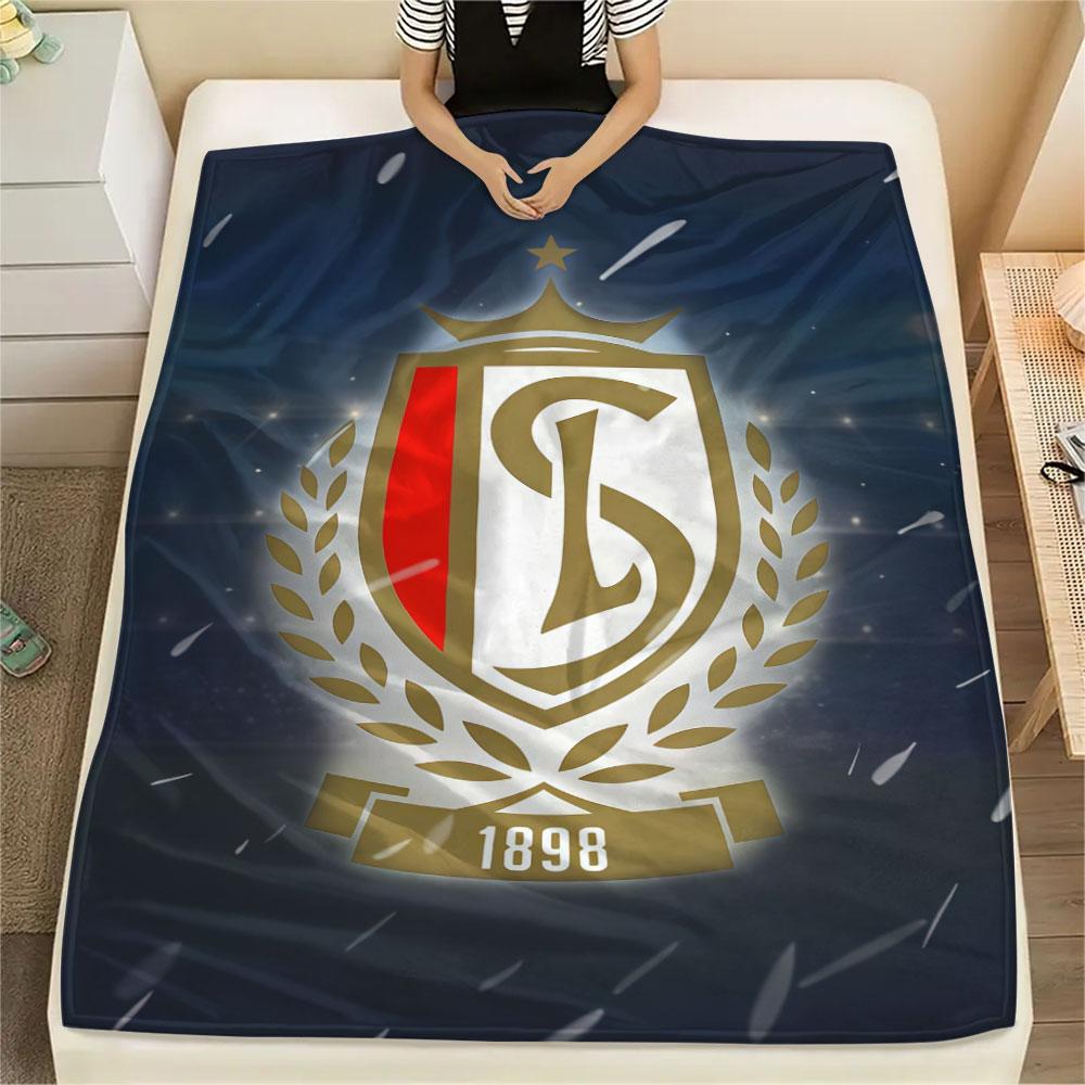 Standard Liège Logo FlAannel Blanket, High Quality Comfortable for All Seasons, Home Decor, Warmth and Comfort