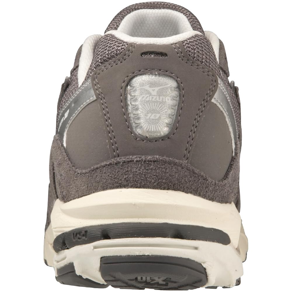 Mizuno Wave Rider 10 Sneakers, Commuting, School, Lifestyle, Casual, Steel Gray, Size 28.0 cm, 2E