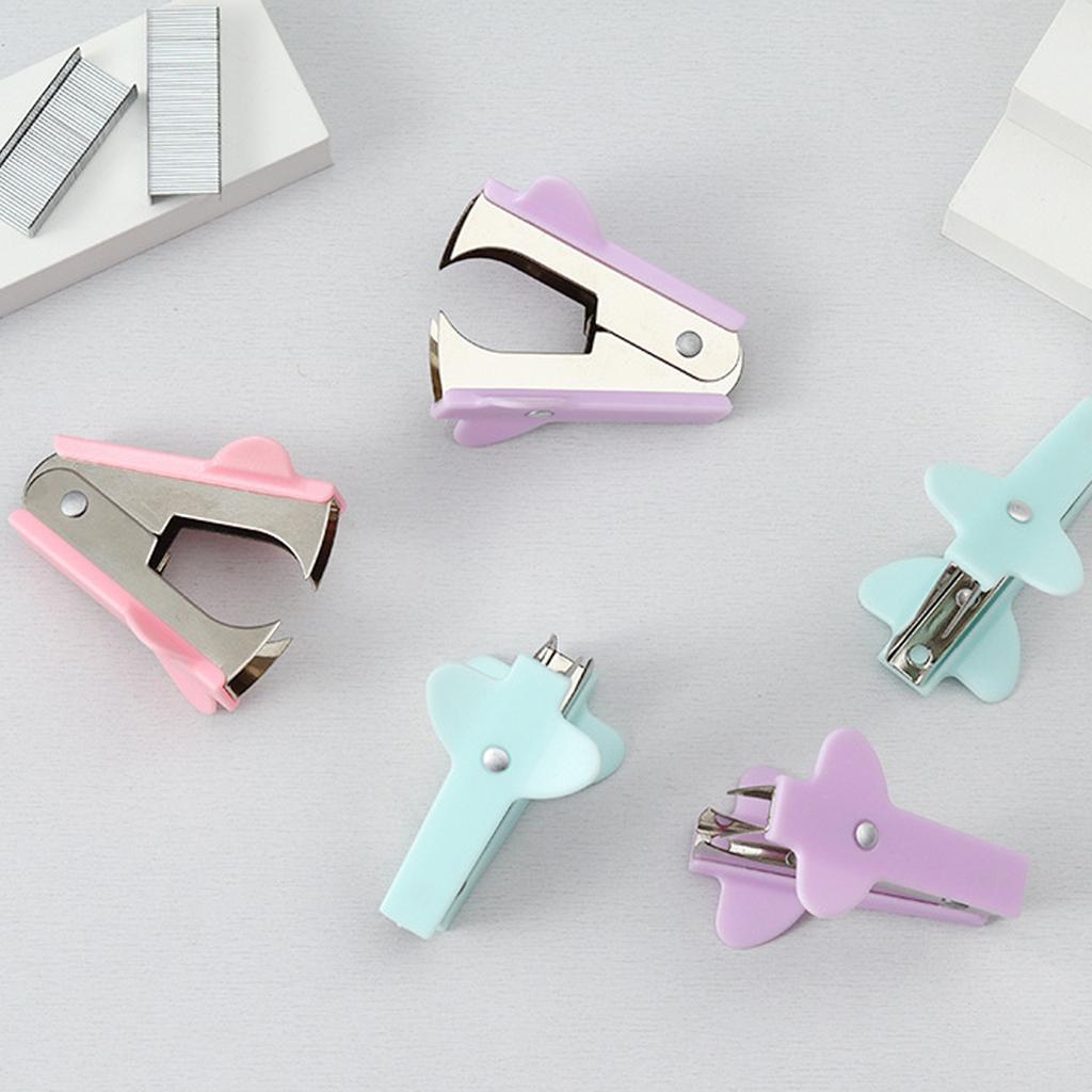 Pack of 3 Light Weight Mini Staple Removers ABS Metal Construction for Easy Carry and Efficient Removal Multi Color
